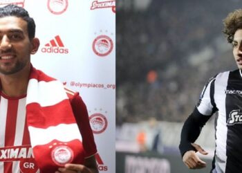 Δύο Αιγύπτιοι  διαγωνιζόμενος για το Ελληνικό Κύπελλο