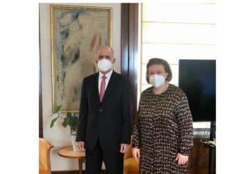 وزيرة الثقافة والرياضة اليونانية تلتقي مع سفير المملكة العربية السعودية بأثينا