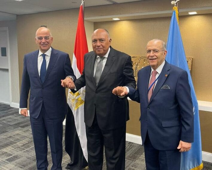 وزراء-خارجية-مصر-وقبرص-واليونان-يتفقون-علي زياة التعاون